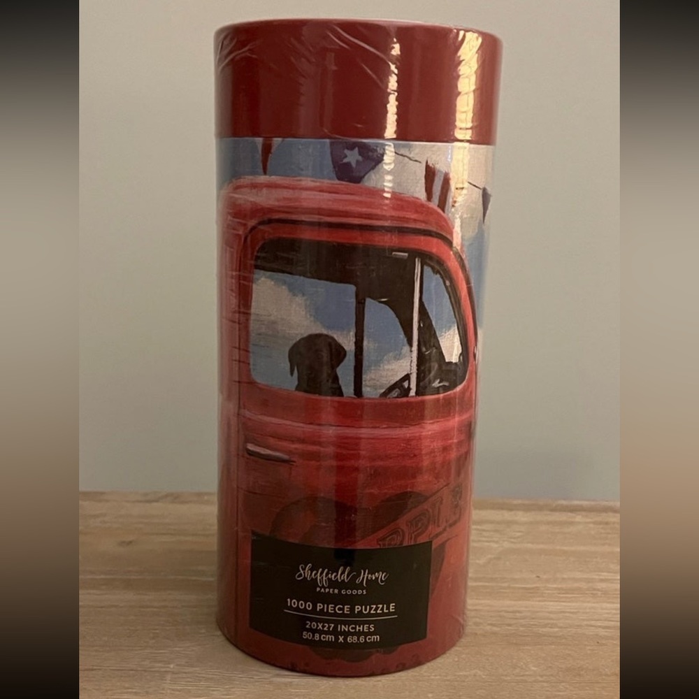Sheffield Home 1000 Piece Dog Truck Puzzle NWT